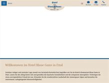 Tablet Screenshot of blaue-gams.de